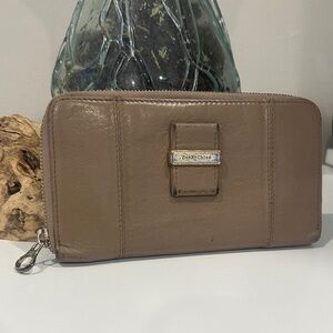 See By Chloe Taupe Long Leather Wallet